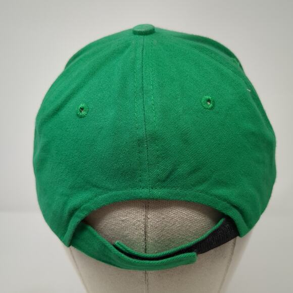 The YMCA Strapback Baseball Cap Green One Size Adjustable Vented Holes 6 Panel - Picture 6 of 9